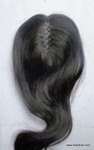 Complément capillaire à maille sur filet - Lisse